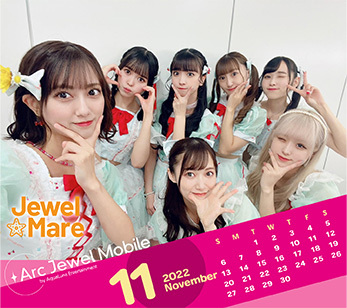 Jewe☆Mare 11月カレンダー