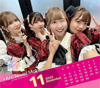 愛乙女☆DOLL（チームL）11月カレンダー
