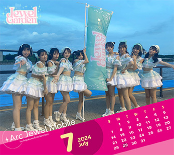 Jewel☆Garden　7月カレンダー
